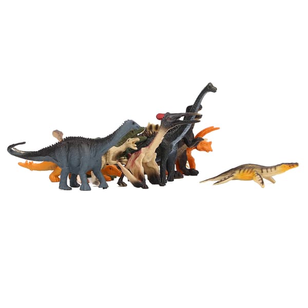 12 stk. mini dinosaurfigurer, simulering, statiske barneleketøy, ornamenter for barn
