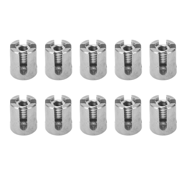 10 stk. krydskabelklemmer 316 rustfrit stål gelænder wire reb clips vægsystem tilbehør 5mm