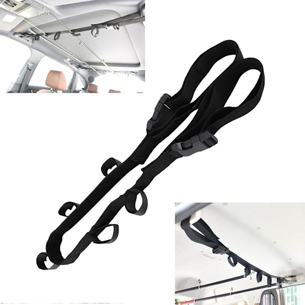 2-pack bilfiskespöfäste rem band fiskespö hållare stativ rack