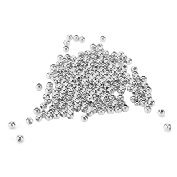 200 st smycken pärlor enkelt material armband halsband tillbehör partition pärlor för DIY smyckenSilver