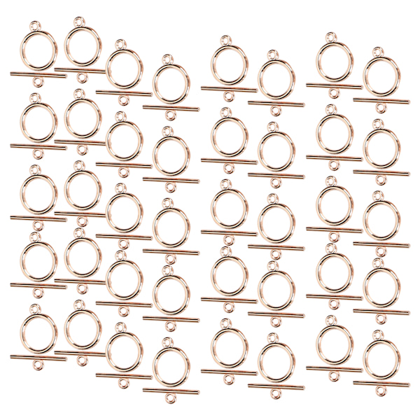 40 sett legering OT-spenne DIY-pynt armbånd halskjede tilbehør smykkelaging forsyninger rosegull