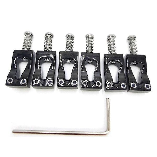 10,8 mm Elektrisk Gitarr Gourd Stall Mässing Stall Sadel, Svart