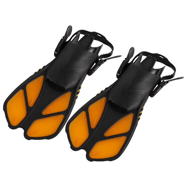 2 stk justerbare snorkel finner myke TPR åpen hæl lange dykkerføtter for svømmingXL
