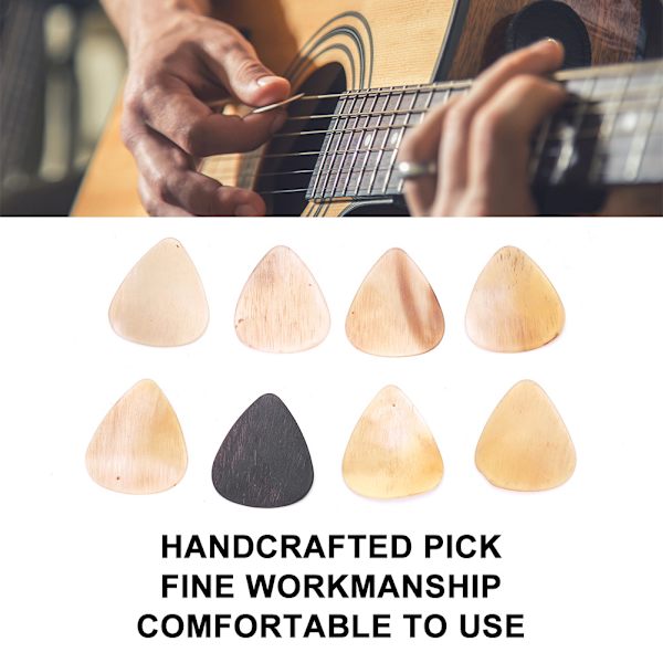 Högkvalitativa 8-pack Plektrum för Akustisk Elgitarr, Ukulele, Mandolin, Banjo