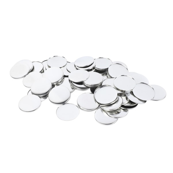 100 STK 58 mm Button Maker Rekvisita Flerbruks frostet tinnplate Runde merkeknappdeler for Button Maker Machine