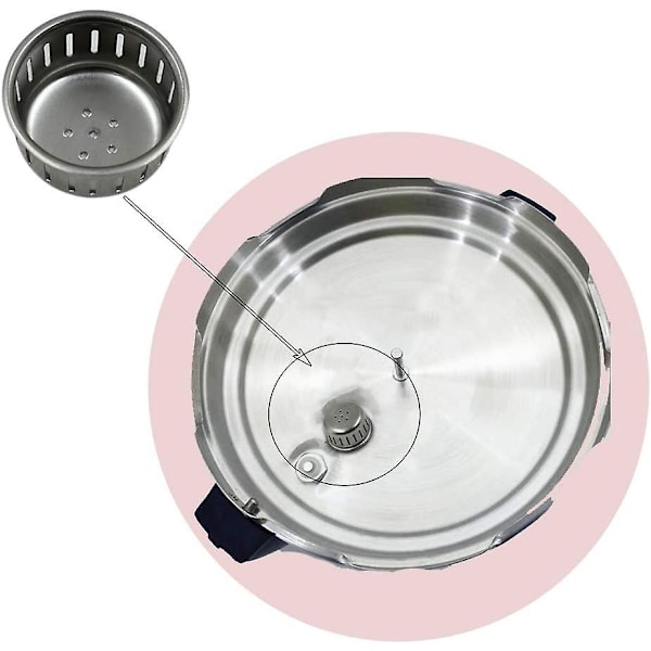 3 Par 2i1 Aluminium Trykkoger Relief Jigger Ventil Reservedel Rustfrit Stål