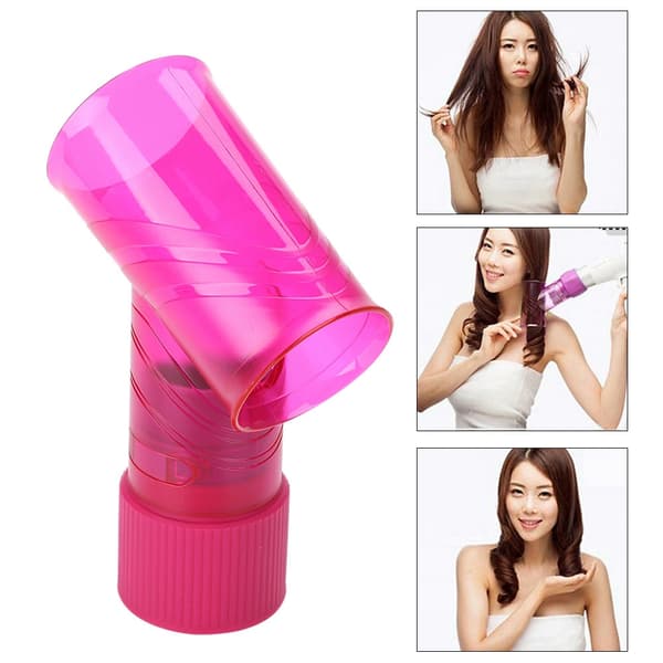 2 farver Ny bærbar hårtørrer rullekrøller diffuser salon stylingværktøjer hjemmeforsyninger (pink)
