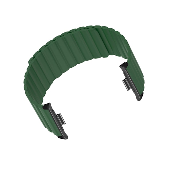 2 stk Magnetutskiftning Watch Stropper Silikon Magnetlås Watch Stropp for Mi Band 8 Pro OD Grønn