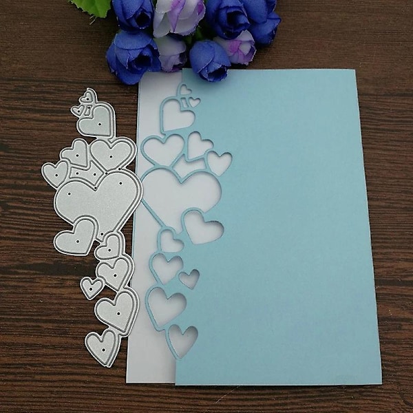Hjerte Blonder Skæreforme Snefnug Metal Prægning Stencils Skabelon til Kortfremstilling Scrapbooking DIY Håndværk Album Papir