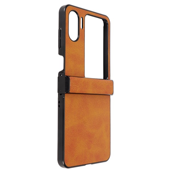 Case till Oppo Find N2 Flip syntetiskt läder Ultratunnt stötsäkert cover till Oppo Find N2 Flip Brown