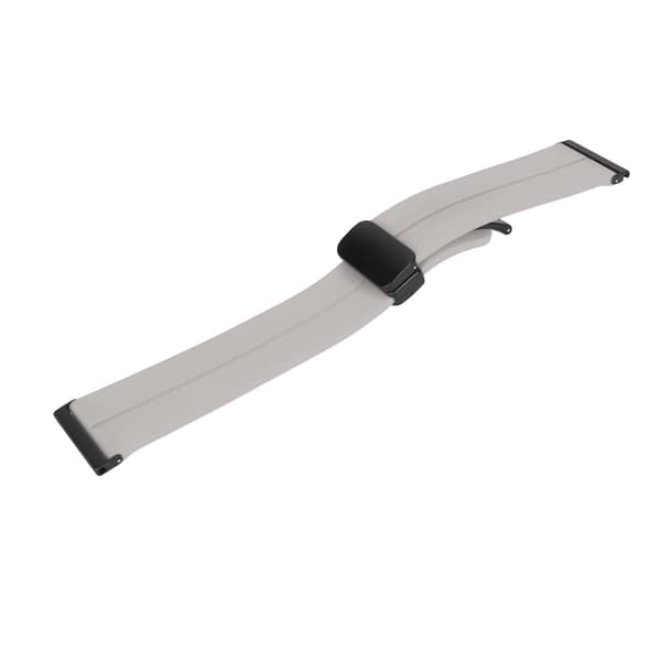 Silikonband Quick Release Sportklockarmband med 24 mm magnetiskt fällbart spänne Passar för Suunto 7 9 D5i Grå