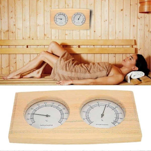 Temperatur- och fuktighetsmätare, Kompakt Storlek, Väggmonterad, Enkel Stil, Tydlig Display, Visare, Hygrometer, Termometer för Inomhusbruk_SZXM