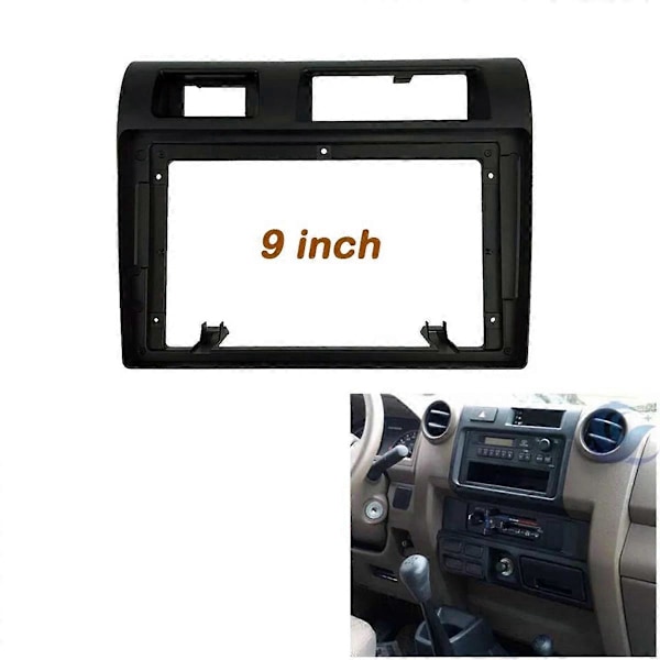 2Din 9-tums Radio DVD GPS Mp5 Fascia-ram för Land Cruiser Pickup 2014+