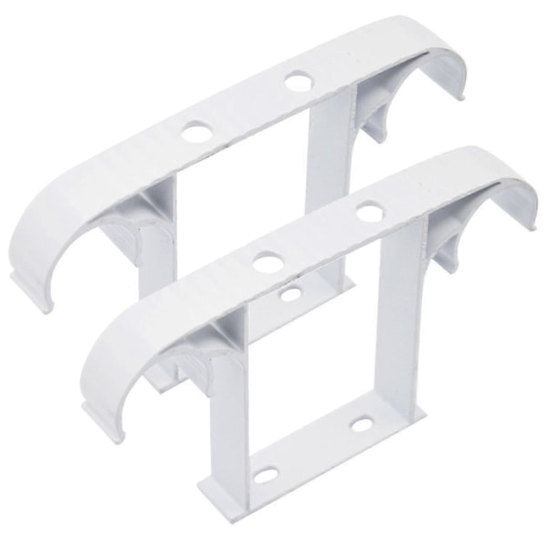 Oppgrader Gardin Tau Draperi Stang Takmontert Dobbel Aluminium Legering Brakett