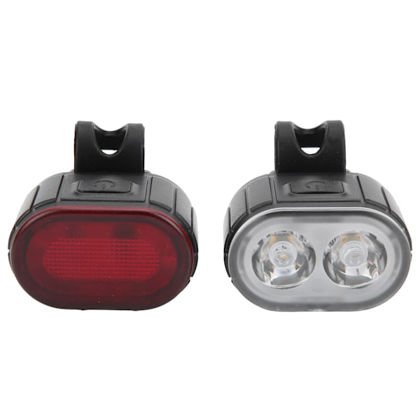 Sykkel LED Baklys Frontlys USB Oppladbart Sykkel Sikkerhet Front Baklys Sett