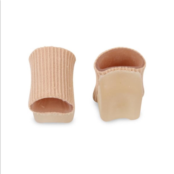 4-pack Silikon Gel Tåavståndare Hallux Valgus Korrigerare för Överlappande Tår Bekvämt Mjukt Gel Foder