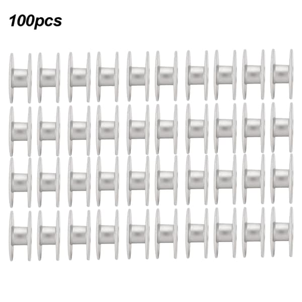 100 stk. metallspoler for flat broderi bil symaskin erstatningstilbehør 40264A Flat