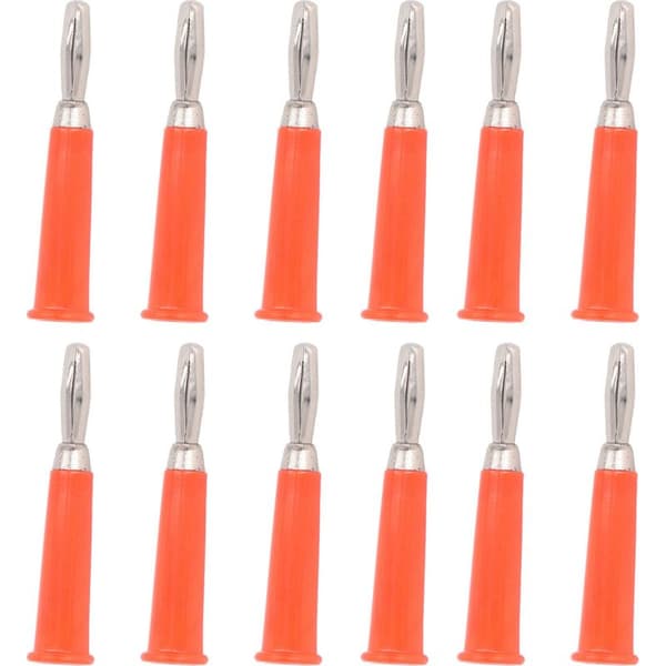 100 stykker 4 mm bananstik rød messing zinklegering ABS svejset til lastbilbatterier