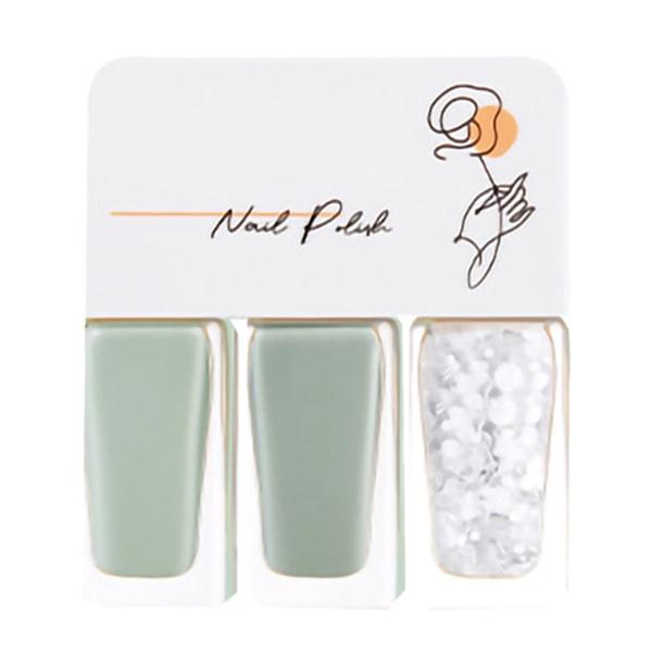 3pcs Water Based Nail Polish Set Women Easy Peel Off Quick Dry Nail Polish for Dating Halloween Party T17