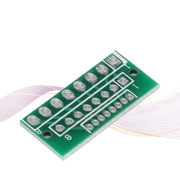 10st 1.27MM 2.0MM 2.54MM 8 Pin 3 Rader 24 Hål Adapterkort för Trådlösa Moduler