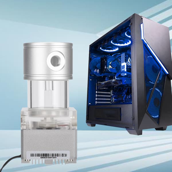 PUB FS6MA-14 Computer Integreret Vandkølingspumpe Tank Sæt 800l H Flow 4 Meter Hoved (Sølv)