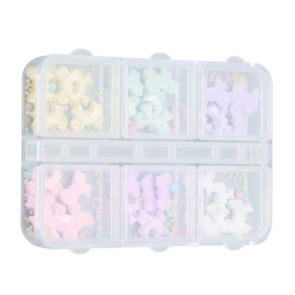 Solmiokoristeet kynsiin, värikkäät, söpöt, 3D-solmiokoristeet kynsiin DIY-töihin