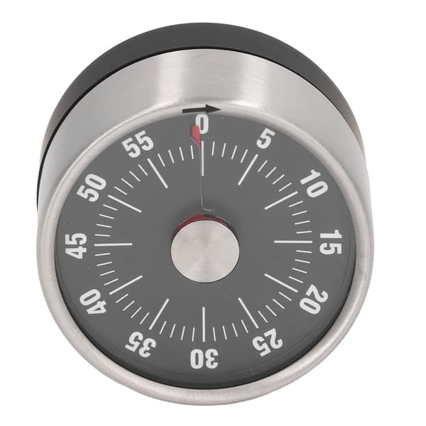 Magnetisk Timer Magnetdesign Rostfritt Stål 70db Varning Hög Noggrannhet Visuell Timer för Köksmatlagning Svart