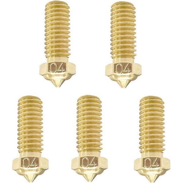 0,4 mm mässingsmunstycke för QIDI X-Smart 3/X-Plus 3/X-Max 3 3D-skrivare (5-pack)