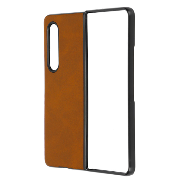 Läderfodral för Samsung Galaxy Z Fold 3 Mobiltelefon Anti Scratch Shockproof CoverBrun