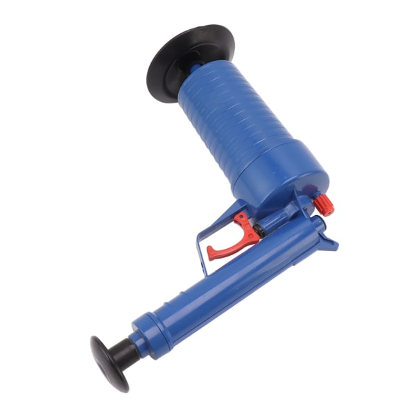Air Drain Blaster Multipurpose Drain Clog Remover Tool med 4 gummiplugger for gulvavløp vask kloakk badekar mørkeblå