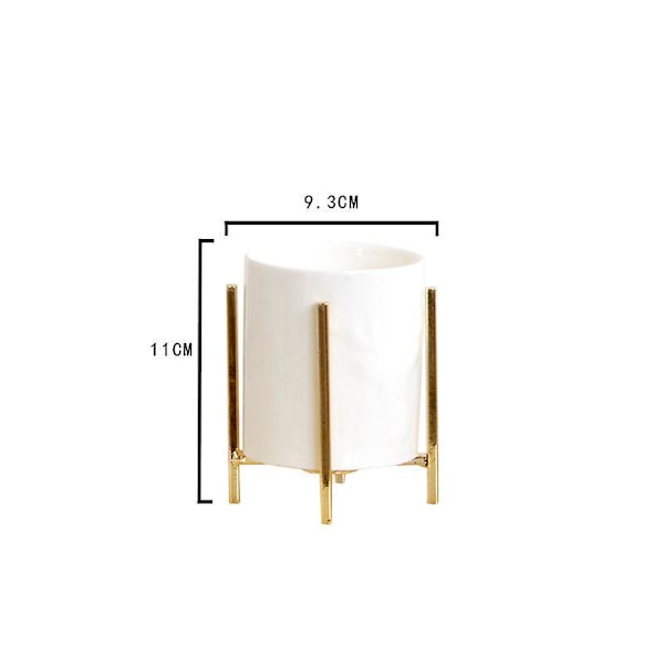 Sød Studenter Blyantsholder, Computer Penholder, Makeup Penselholder - Hvid Kop