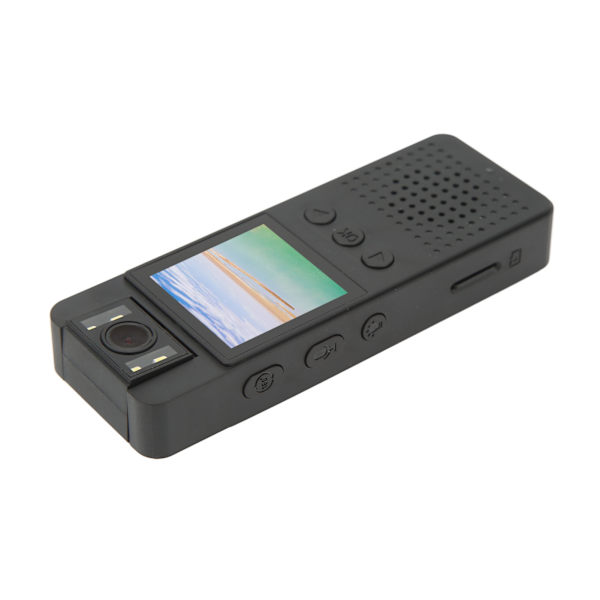 Kroppskamera Audio Videoinspelning 180 Graders Roterbar Linsen 1080P Cam WIFI Realtids Uppspelning Walking Vlog Videokamera 64GB