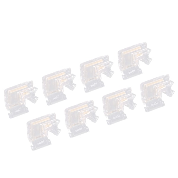 2-stifts lödfri L-formad skarvlös terminalförlängningshörnkontakt för 10 mm COB LED-ljus 8 st