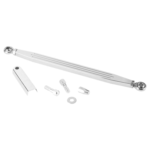 300 mm/12 tommer Stribe Lang Type Gearskiftearm Håndtagsforbindelse Link Stang Sølv
