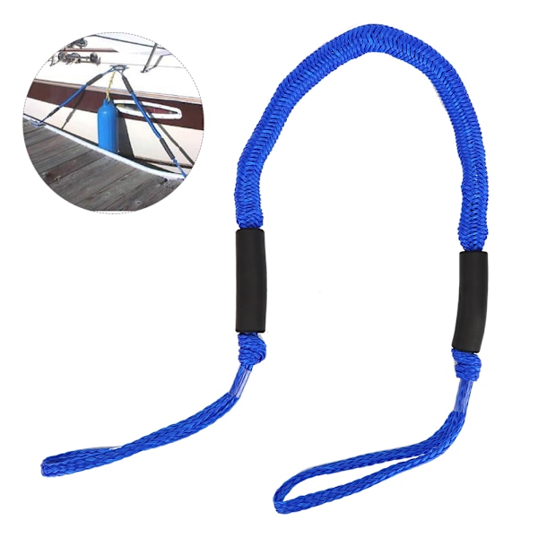 Frit justerbar kajaksurfing Bungee Dock Line Praktisk Yacht Marine Elastisk Kano Tilslutningsreb Tilbehør Blå