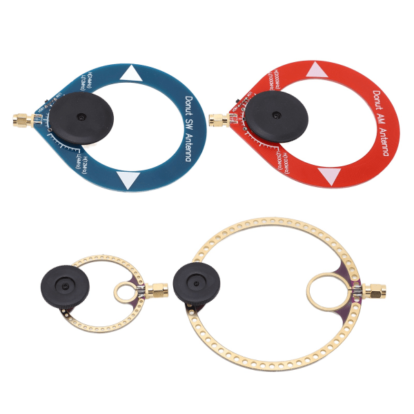 4 stk. Mini Ring Transceiver UHF VHF AM SW Loop Antenne for Short Wave Radio Broadcasting