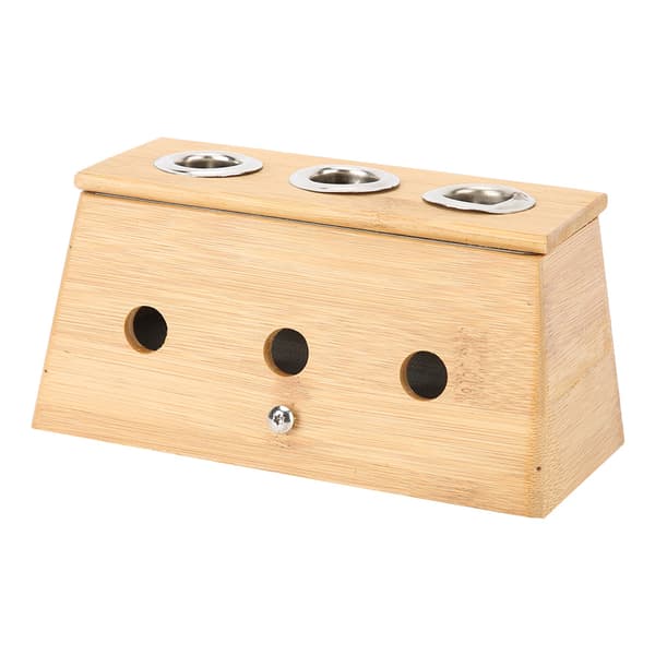 3 hullers Moxa Moxibustion Box Akupunktur Moxa Roller Stick Holder Varmeterapi Box