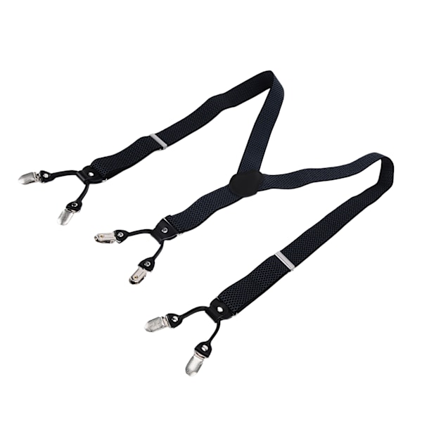 Herr Suspender Stark Fixering Justerbar Vacker Praktisk Fashionable Metallklämma Bred Suspender för Fester