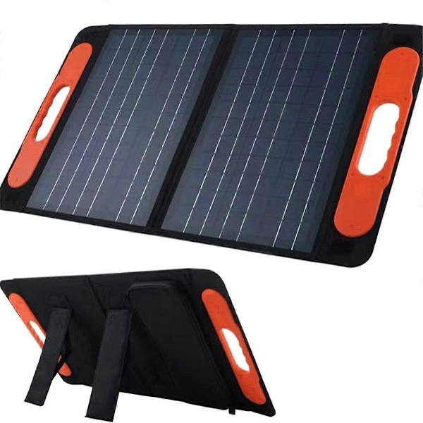 Solcellepanel Bærbar Sammenleggbar Veske USB-utgang Solcellelader