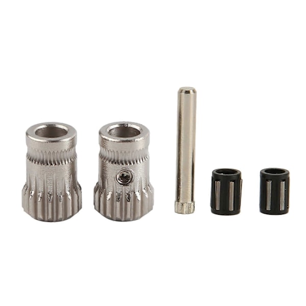 3D-skrivare Extruder Drev Hårdat Stål RNC Nano Beläggning Hög Hårdhet Dubbel Driv Drev Hjul Axel Lager Kit