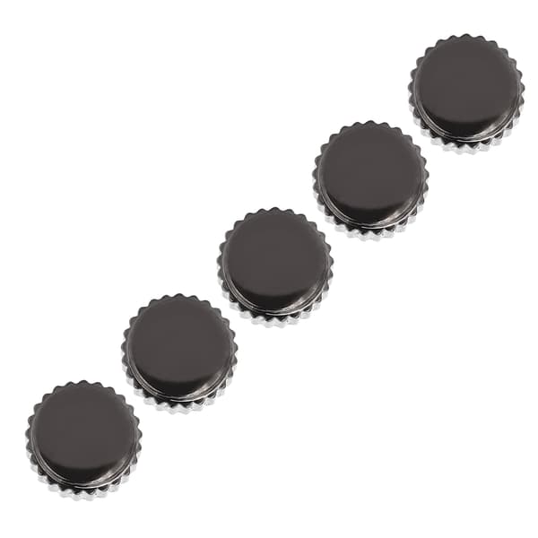 5 kpl teräksinen kellon nuppi kellon pää kellosepän korjausosat vaihtotarvikkeet musta 6mm / 0.24in