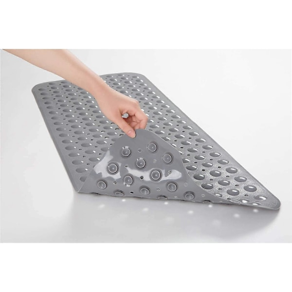 Halkfri Badmatta, Mögelresistent, Extra Lång, Antibakteriell, Ftalatfri Latex, Maskintvättbar