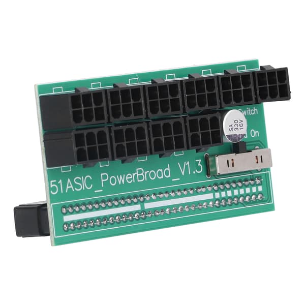 Strömadapterkort 6-stifts Universal Server Strömförsörjning Breakout Converter Tillbehör