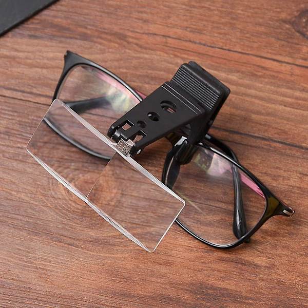Clip-On handsfree förstoringsglas för äldre personer med nedsatt syn, 3x förstoring, 8,5 X 3 cm