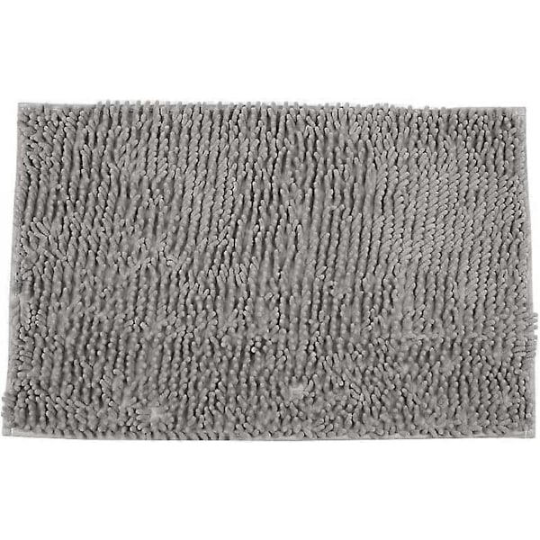 Badrumsmatta - Halkfri matta - Ränder - Absorberande - Grå - 50 x 80 cm