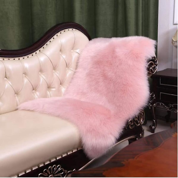 Blødt, Loddent Langhåret Tæppe (Pink)