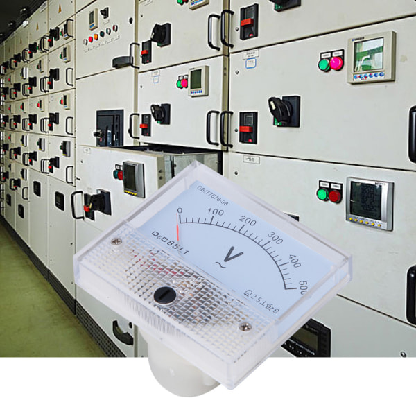AC Pointer Voltmeter 0-500V asteikkoalue Jännitetesti Mittari Ilmaisin Paneelimittarit