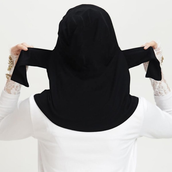 Kvinnors Muslin Huvudduk Färg Sjalar Wraps Muslimsk Stretch Huvudduk Sommar Andas Solhatt Vinter Varma Huva