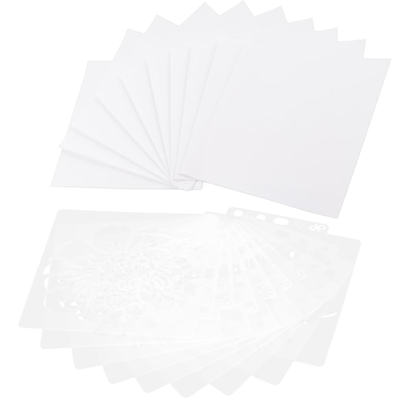 9 stk. Mandala skabelonmaling Tegningsstencils DIY Fremstilling af form Kunst Håndværk Tilbehør
