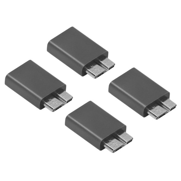 4PCS Typ C hona till MicroB hane-adapter 5 Gbps 5V/3A 15W USB C till Micro B-adapter för hårddiskkabel stöder laddning